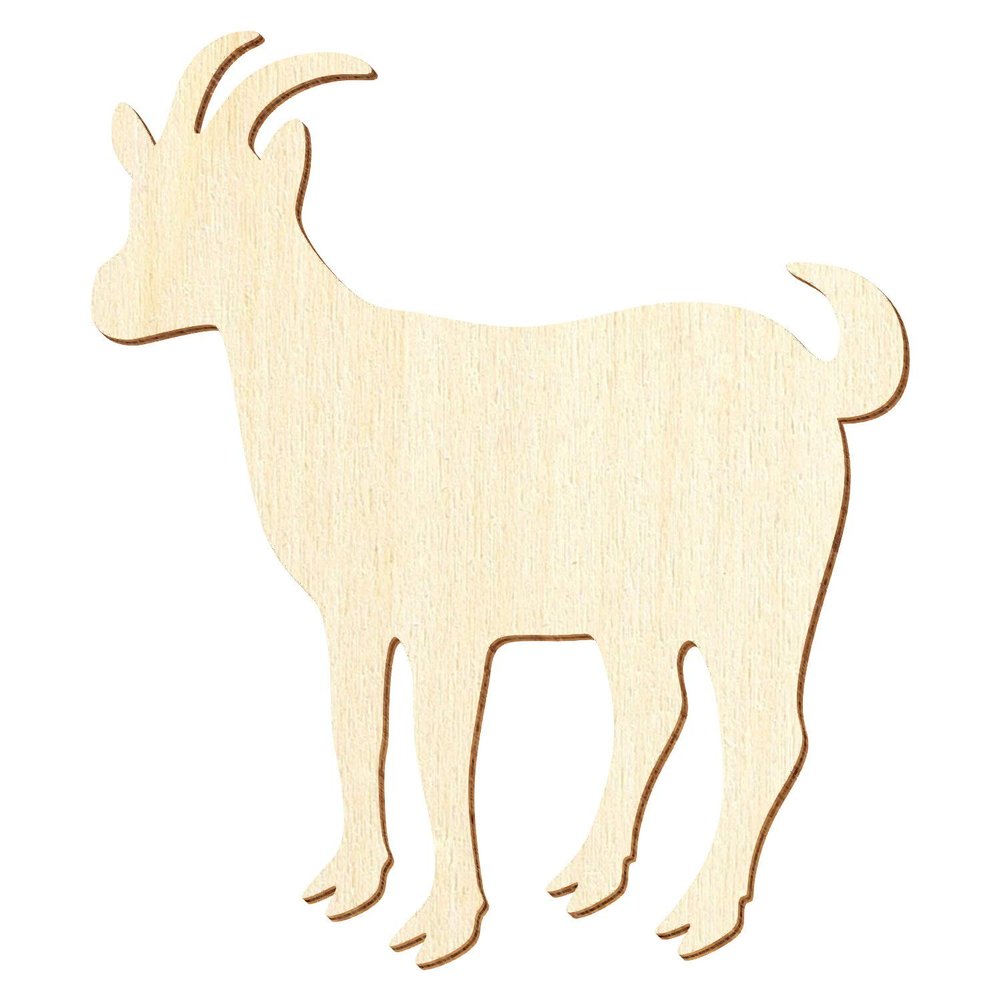 Wooden Goat V1, 5 cm, Pack of 50