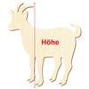 Wooden Goat V1, 5 cm, Pack of 50 view 3