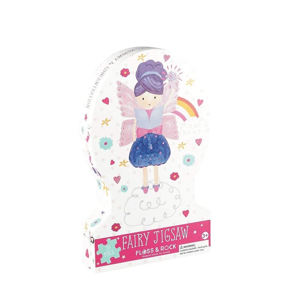 FLOSS&ROCK Fairy Unicorn Puzzle, 20 Pieces
