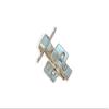 2-Pack 3D Half-Overlay Concealed Cabinet Hinges with Hydraulic Damper view 1