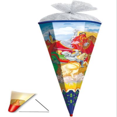 Matching 3D LED Light-Up Bow for Knight and Dragon School Cone