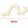 Wooden Caterpillar – 5–50 cm Wide – 23 cm Size, 50-Pack view 3
