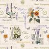 KEVKUS Embossed Oilcloth Tablecloth P732-1 Olive Lavender Sunflower, Custom Size and Shape view 1