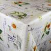 KEVKUS Embossed Oilcloth Tablecloth P732-1 Olive Lavender Sunflower, Custom Size and Shape view 2