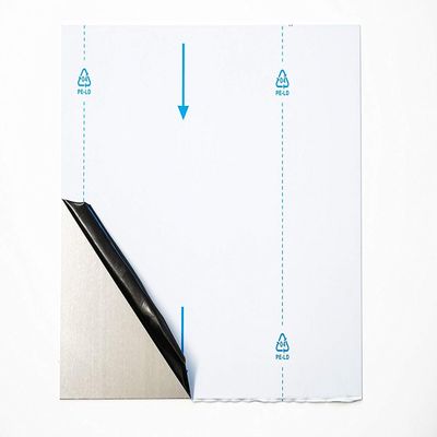Aluminum Sheet Cut-to-Size – AlMg1 Mill Finish with Protective Film – 60 x 80 cm