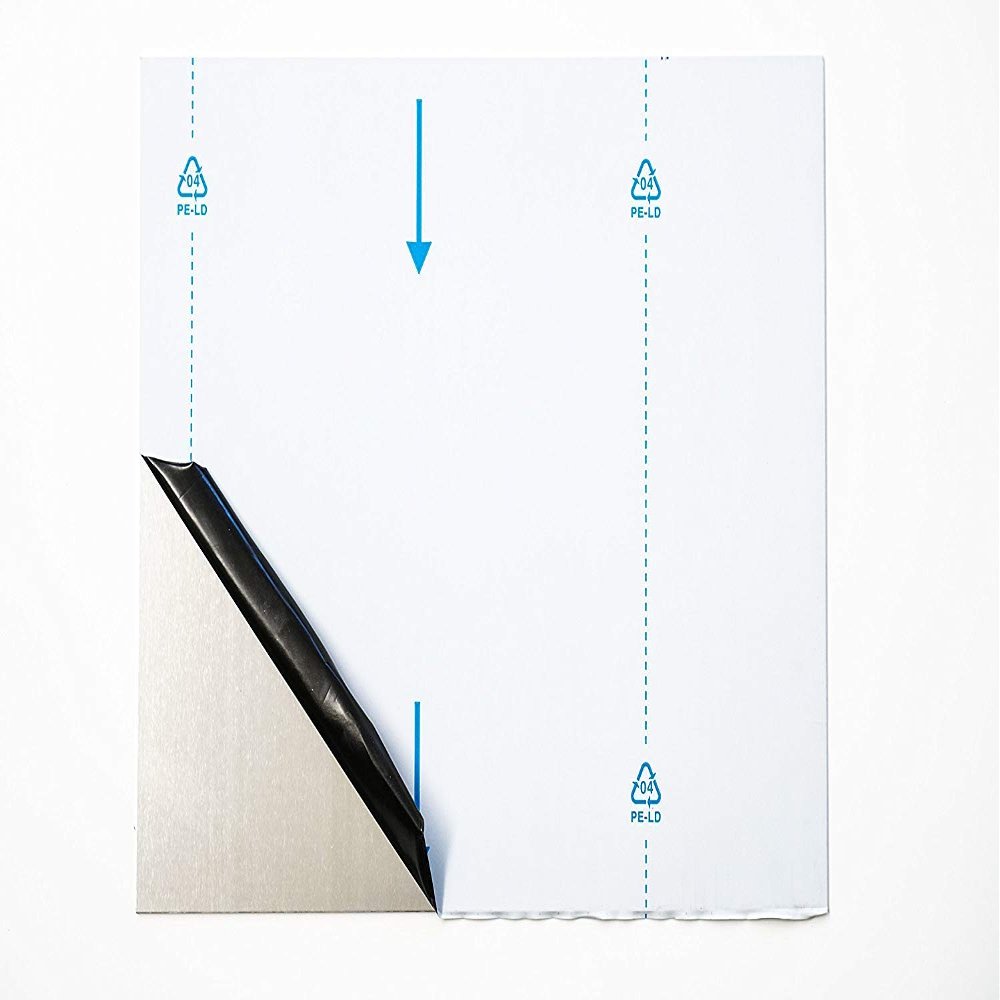 Aluminum Sheet Cut-to-Size – AlMg1 Mill Finish with Protective Film – 60 x 80 cm