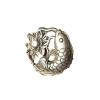 Fashion158 Antique Lotus Blossom Pendant, Copper and Miao Silver, Double-Sided view 1