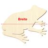 Wooden Frog, 5–50 cm Wide, Decorative Cutout, 13 cm, Pack of 10 view 3