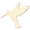 Wooden Hummingbird, 5–50 cm Wide, Decorative Cutout, 32 cm, Pack of 100 view 1