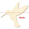 Wooden Hummingbird, 5–50 cm Wide, Decorative Cutout, 32 cm, Pack of 100 view 3