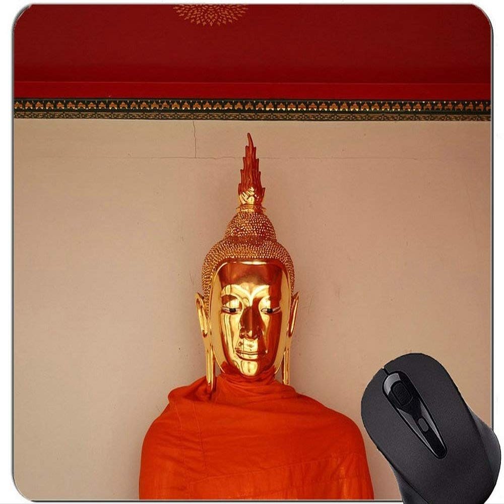 Life Quotes Custom Gaming Mouse Pad, Bangkok One Day Was Not Able to Return, with Stitched Edge