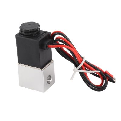 Estink 12V DC 1/8" 2-Way Normally Closed Pneumatic Solenoid Valve