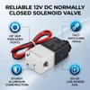 Estink 12V DC 1/8" 2-Way Normally Closed Pneumatic Solenoid Valve view 4