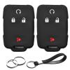 INFIPAR Key Fob Cover for Chevrolet and GMC 4-Button Key Fob view 1