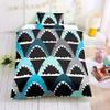 FANSU 3-Piece Microfiber 3D Cartoon Duvet Cover Set, Shark Mouth, 200 x 200 cm view 1