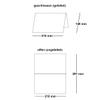 ARTOZ 15 DIN A5 Double-Fold Cards, Pastel Blue, Ribbed, 220 gsm view 4