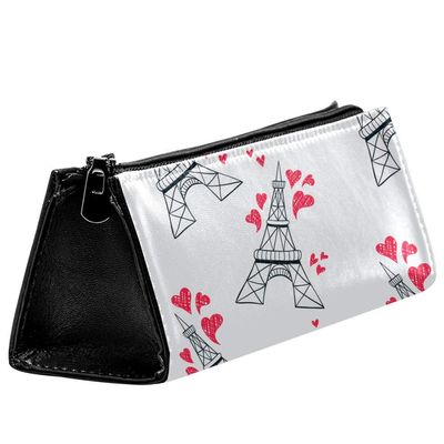 EZIOLY Paris Eiffel Tower Love Pencil Case and Cosmetic Bag