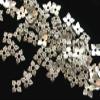 100 Antique Silver Bead Caps, 6 mm #S584 view 1