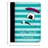 CreaDesign Personalized A4 Report Card Folder for Children, Monster Stripes Turquoise view 2