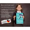 CreaDesign Personalized A4 Report Card Folder for Children, Monster Stripes Turquoise view 4