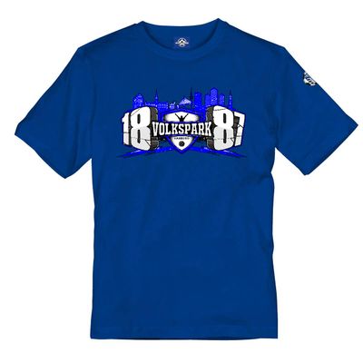 Children's T-Shirt 1887 Logo Volkspark Hamburg Blue 164