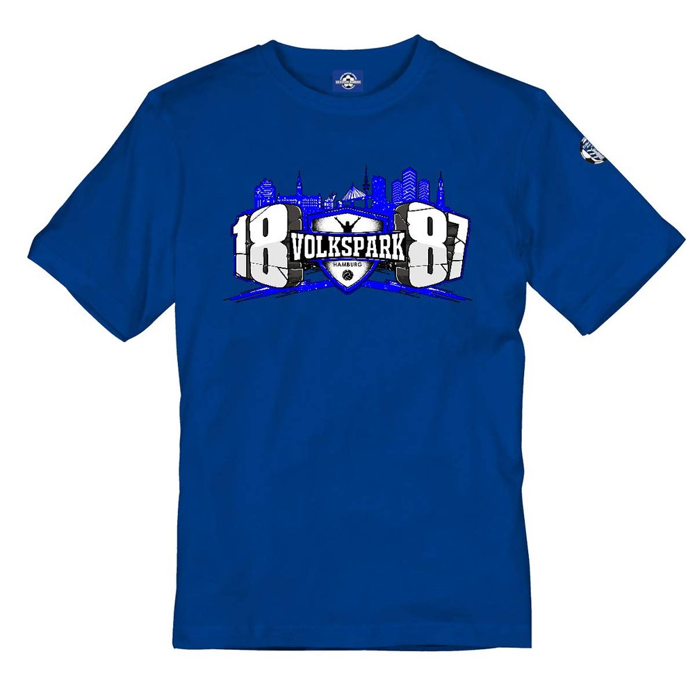 Children's T-Shirt 1887 Logo Volkspark Hamburg Blue 164