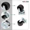 KOTARBAU 40 mm Furniture Casters, Suitable for All Floors view 2