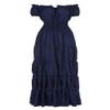 Women's Medieval Renaissance Dress, Floor-Length, Vintage Blue, XL view 1