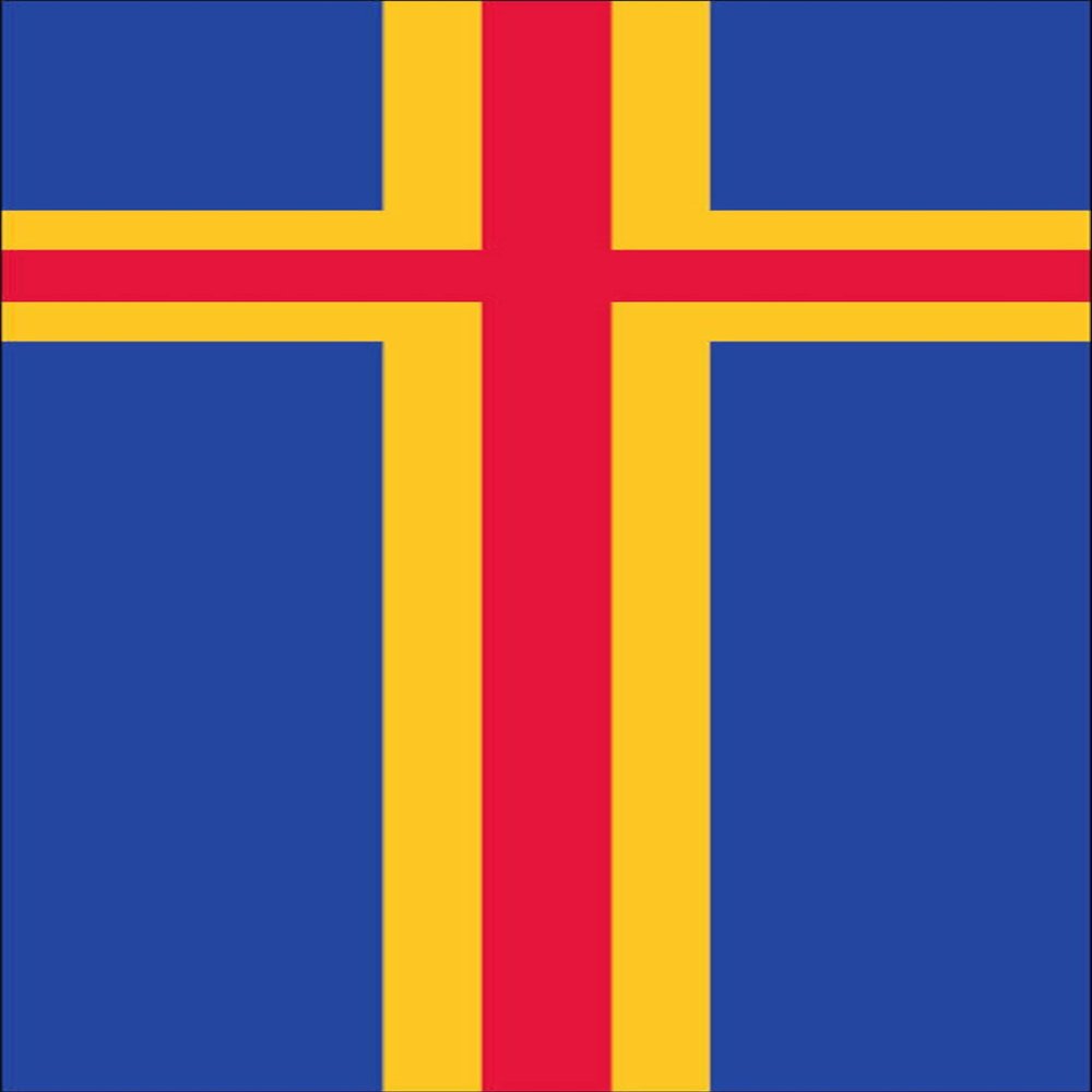 flaggenmeer Åland Flag Banner, 160 g/m², approx. 400 x 150 cm, without mounting hardware