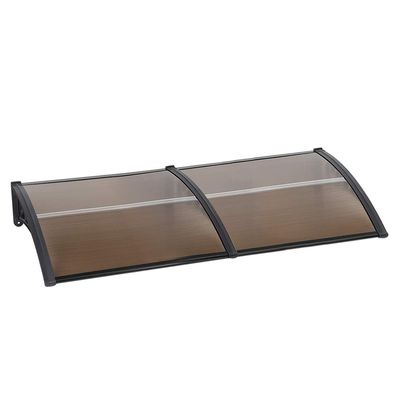 Wefun Door Canopy, Lean-to Arch Awning, Brown (100 x 300 cm)