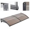 Wefun Door Canopy, Lean-to Arch Awning, Brown (100 x 300 cm) view 2