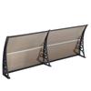 Wefun Door Canopy, Lean-to Arch Awning, Brown (100 x 300 cm) view 4