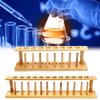 ExcLent Wooden 8/12-Hole Laboratory Test Tube Storage Holder Rack with Stand Sticks - 8 view 1