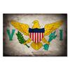 Postereck 0374 Vintage U.S. Virgin Islands Flag Wall Poster or Canvas, 75 x 50 cm view 1