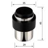 2 x STOPPLA SKOLL Stainless Steel Door Stops, Brushed, 35 mm x 45 mm view 3