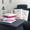Mug-Print “Love” Pillow with Saying – Gift, Sweetheart view 4