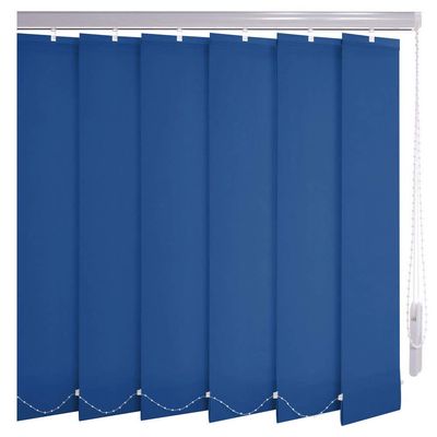 Sonnenschutz-HH Blue Made-to-Measure Vertical Blind, 265 in W x 340 in H, 127 mm Slats