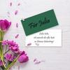 300 Flat DIN Long Cards, 9.9 x 21 cm, 240 gsm, Dark Green view 3
