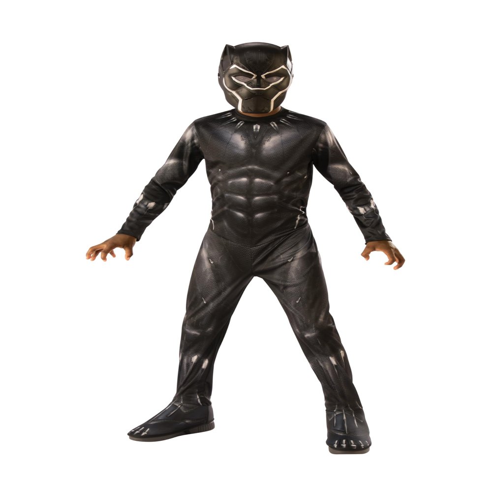 Rubie's I-700657L Official Classic Kids' Costume, Black Panther, Avengers 4: Endgame, Size L, Ages 7–8