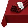 Sensalux Nonwoven Tablecloths, 10-Piece Set, 1.18 x 2.5 m, Bordeaux, Wipe-Clean view 1