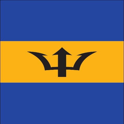 flaggenmeer Barbados Flag, 120 g/m, approx. 300 x 120 cm