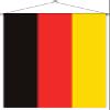 flaggenmeer Germany Flag Banner, Approx. 200 x 80 cm, with Banner Mounting view 1