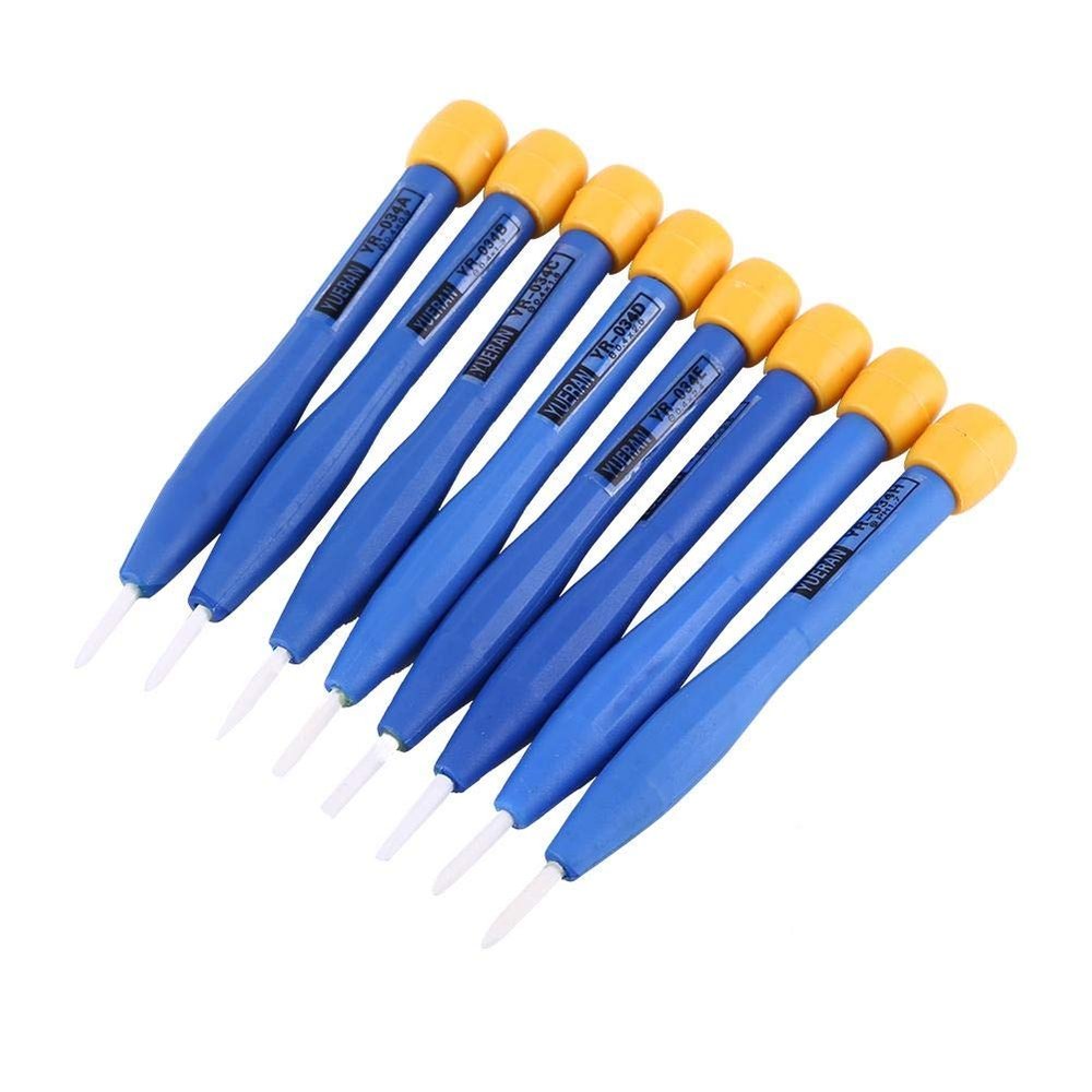 Fictory 8-Piece Screwdriver Set, Frequency Adjustment Screwdrivers, Antistatic Plastic and Ceramic, Home Hand Tools