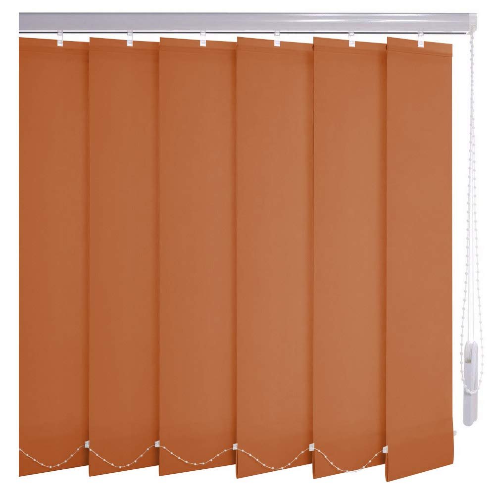 Sonnenschutz-HH Orange-Terracotta Vertical Blind, 365 x 145 cm