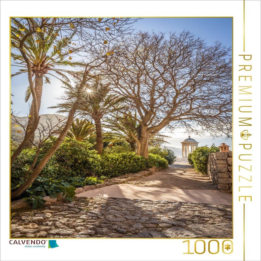 Garden at Son Marroig near Dei, Mallorca Puzzle