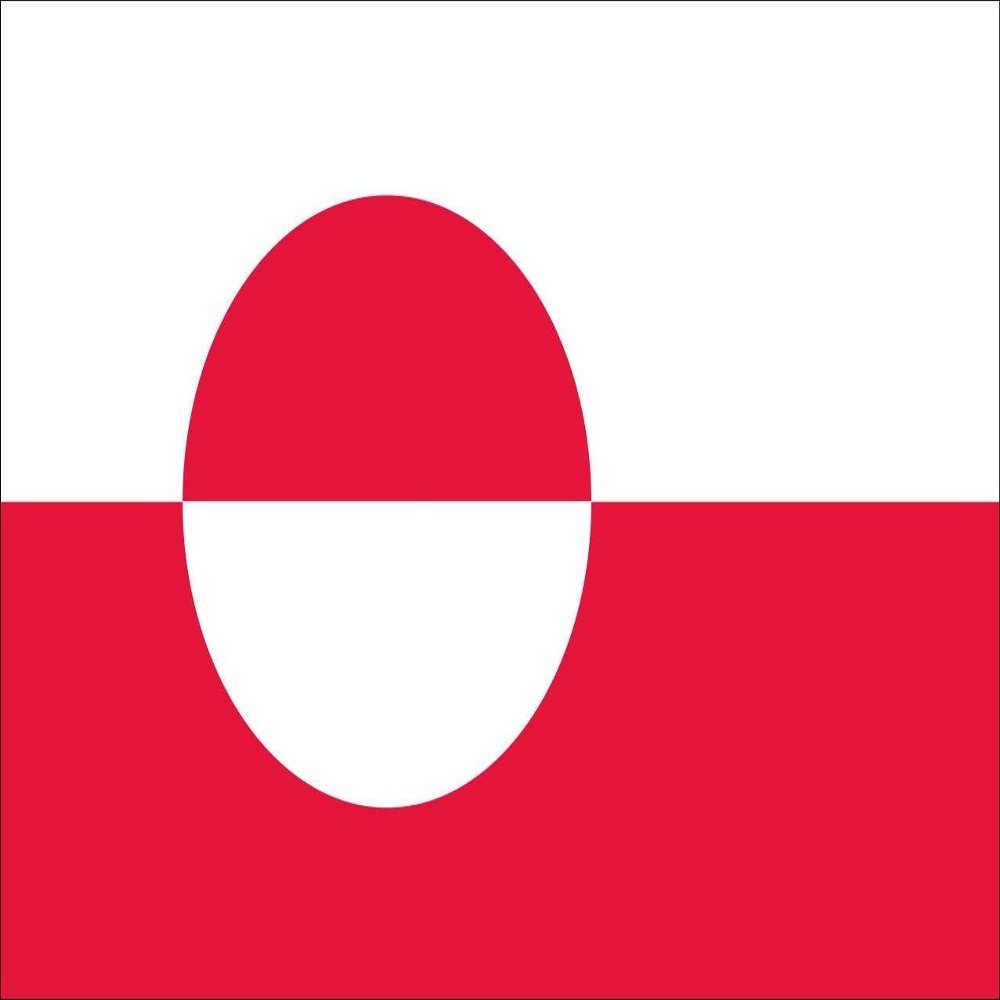 flaggenmeer Greenland Flag, 120 g/m², approx. 120 x 200 cm