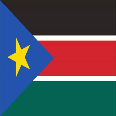 flaggenmeer South Sudan Flag, 120 g/m, approx. 30 x 45 cm