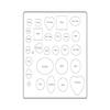 Vintageparts Large Silicone Mold with 30 Cabochon Shapes for DIY Jewelry and Sewing view 3