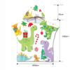 Odot Kids' Hooded Beach Poncho Towel, Grass, 60 x 80 cm view 4