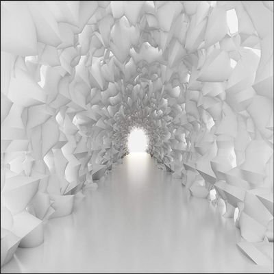 Muralo 3D Nonwoven Photo Wallpaper, Tunnel - 270 x 405 cm
